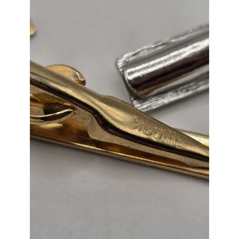 1742. Set of 3 Vintage Tie Clips